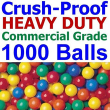 Load image into Gallery viewer, 1000 pcs Commercial Grade Heavy Duty Crush-Proof Plastic Ball Pit Balls in Random Colors - Jumbo 3&quot; Phthalate Free BPA Free Non-PVC Non-Recycled Non-Toxic
