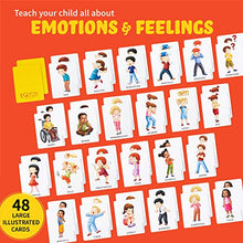 Load image into Gallery viewer, Feelings and Emotions Flash Cards - Memory Game, Social Skills Games, Emotions Cards, Feelings FlashCards, Empathy Game Homeschooling Materials, Preschool Games, Therapy Games for 3 Year Olds and Up
