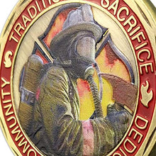 Load image into Gallery viewer, St. Florian Patron Saint of Firefighters Challenge Coin United States Prayer
