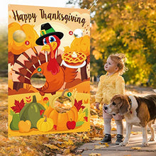Load image into Gallery viewer, Thanksgiving Bean Bag Toss Games - Turkey Day Fall Party Outdoor Indoor Activity Supplies Decorations,with 3 bean bags
