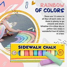 Load image into Gallery viewer, 144 PCS Jumbo Washable Sidewalk Chalk Set Non-Toxic Jumbo Chalk for, Painting on Chalkboard, Playground, Blackboard, and Outdoor Art Play (144)
