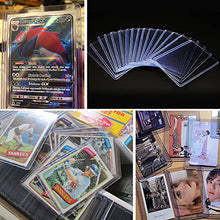 Load image into Gallery viewer, Baseball Card Sleeves, 50 Count Standard Collectible Trading Card Protective Sleeves Transparent Hard Plastic Design for Football, Photocard Sleeve
