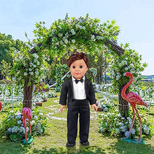 Load image into Gallery viewer, ZITA ELEMENT 18 Inch Boy Doll Clothes Suit Set and Shoes - 4 Items Fashion Tuxedo Suit Outfit Included 1 Jacket, 1 Pants, 1 Shoes and 1 Shirt
