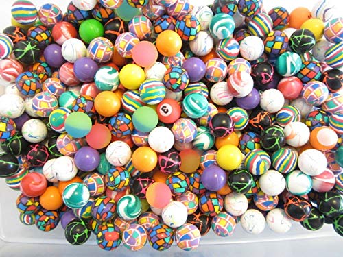 30 Assorted Rubber Super HIGH Bounce Balls 27MM 1