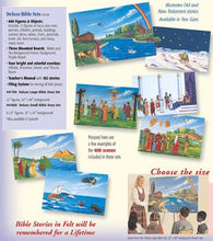 Load image into Gallery viewer, Small Deluxe Flannel Board Felt Bible Story Set in English
