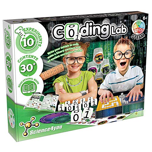 Science4you  Coding Lab  10 Experiments to Learn How to Code  Fun, Education Activity Kit  for Kids Ages 6+