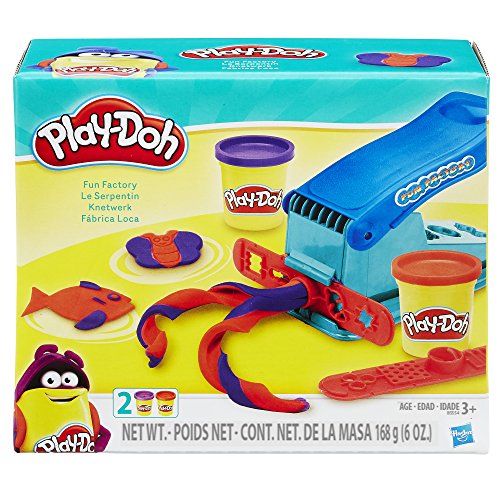 Play-Doh Basic Fun Factory Shape Making Machine with 2 Non-Toxic Play-Doh Colors
