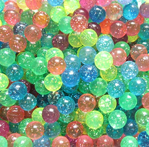 40 Glitter Super HIGH Bounce Balls HI Bouncy Sparkle Superball CAT Toy 27MM 1