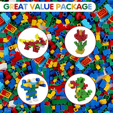 Load image into Gallery viewer, Building Bricks 1000 Pieces, Basic Building Blocks with Random Colors, 8 Shapes, 1000Pcs Bulk Building Bricks for Kids Age 3+, Compatible to All Major Brands

