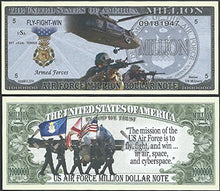 Load image into Gallery viewer, Us AIR Force Mission Million Dollar Bill Lot of 100 Bills
