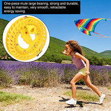 Load image into Gallery viewer, Alomejor Kite Reel Winder 20cm Bearing Tool String Winder Grip Wheel Flying Tools 200 Meters Line for Single Line Kite Flying(Full Yellow Wheel)
