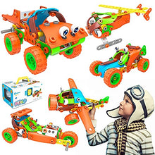 Load image into Gallery viewer, 136 Pcs Stem Toys Building Blocks Set for Kids Ages 5-12 Years Old Construction Set with Engineering Activity Kit Boys and Girls Craft Building Blocks Toys for Birthday Christmas Party

