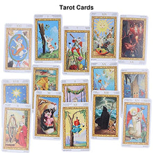 Load image into Gallery viewer, Diydeg Divination Card, 78pcs Playing Cards Board Game Tarot Cards Comfortable Touch Exquisite Coated Paper for Your Loved Ones or Yourself for Tarot Deck Beginners

