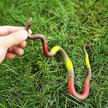 Load image into Gallery viewer, KESYOO 5Pcs Fake Snake Toy Simulation Snake Soft Glue Imitation Snake Toy Tricky Playthings for Kids Children Halloween Party Decorations
