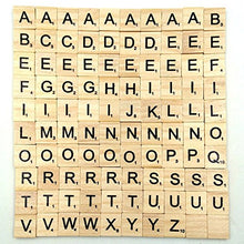 Load image into Gallery viewer, WskLinft 100Pcs Wooden Letters Tiles Preschool Learning Letter ABC Flash Cards Educational Toy
