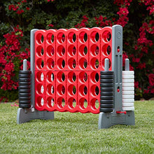 Load image into Gallery viewer, ECR4Kids Jumbo 4-to-Score Giant Game Set, Backyard Games for Kids, Indoor/Outdoor Connect-All-4, Adult and Family Fun Game, 43 Inches Tall - Red and Gray (Game Only)
