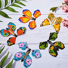Load image into Gallery viewer, 15 Pieces Wind up Butterfly Magic Flying Butterfly Flying Butterflies for Explosion Box Card Insert Rubber Band Butterfly Toy for Gift Box, Card Surprise, Valentine&#39;s Day Surprise (Vintage Style)
