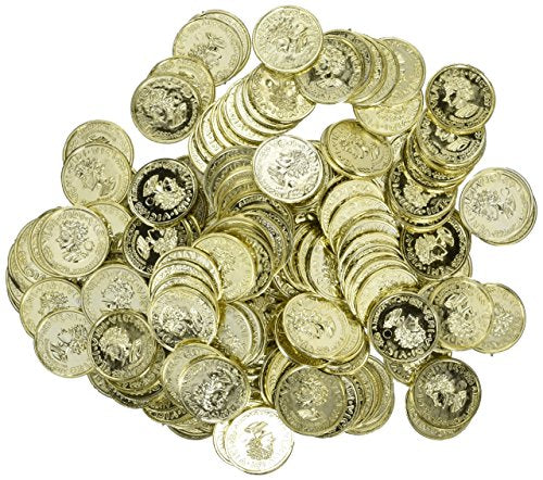 Fun toys Plastic Gold Coin Treasure of 288 Coins