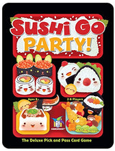 Load image into Gallery viewer, Gamewright Sushi Go Party!   The Deluxe Pick &amp; Pass Card Game, Multicolored
