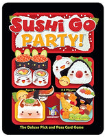 Gamewright Sushi Go Party!   The Deluxe Pick & Pass Card Game, Multicolored