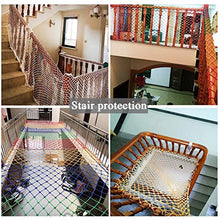 Load image into Gallery viewer, HJWMM Safety Net Wire Mesh Woven Meshes, Cat Net for Balcony Windows Stairway Safety Net Baby Fall Protection Net Safety Net, Decorative Fishing Net ( Color : White-4mm , Size : W1.6&#39;xL3.2&#39;(0.5x1m) )
