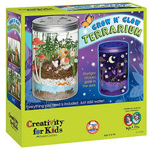 Load image into Gallery viewer, Creativity for Kids Flower Crowns Craft Kit - Create 4 Hair Accessories &amp; Grow &#39;n Glow Terrarium
