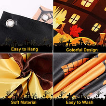 Load image into Gallery viewer, AuLinx Halloween Themed Toss Game Banner Zombie Ghost/Dark Ghost with 6 Bean Bags,for Kids Party Halloween Decorations Indoor Outdoor Throwing Game (Pumpkin Witch)
