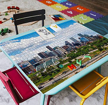 Load image into Gallery viewer, Wooden Puzzle 1000 Pieces Downtown Denver Colorado Skylines and Pictures Jigsaw Puzzles for Children or Adults Educational Toys Decompression Game
