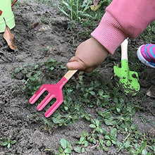 Load image into Gallery viewer, NUOBESTY 3pcs Kids Gardening Tools Set Garden Shovel Mini Rakes Bonsai Planting Tools Pink

