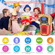 Load image into Gallery viewer, Kids Walkie Talkie 4 Pack, Rechargeable Walky Talky for Adutls Kids Family 2 Way Radio Walkie-Talkie 3KM Long Range 22 Channels Toys Gift for 3-12 Year Old Boys Girls
