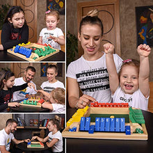Load image into Gallery viewer, Wooden Shut The Box  Indoor Dice Game  Ideal for 2-4 Players  Great Family Game  Colorful Design - Comfortable Felt  Smart Math Game for Kids  Fun Learning Board Game - Nice Gift Packaging
