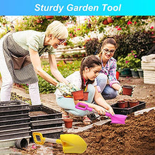 Load image into Gallery viewer, 16&quot; Long Kids Beach Spades Sand Shovels Toys Gardening Tools Kit Sandbox Sturdy Snow Scoop Durable Wood Handle ABS Plastic Spade for Garden Sand Snow Backyard Summer Kids Adults 3- Pink Blue Yellow
