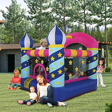 Load image into Gallery viewer, Genetic Los Angeles Inflatable Bounce House with Blower Bouncy House for Kids Outdoor Bounce House Bouncy Castle with Basketball Rim Durable Sewn with Extra Thick Material Gifts for Kids Medium
