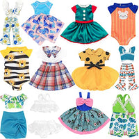 XADP 12 Sets Doll Clothes Dresses Clothing Outfits Fits for 14