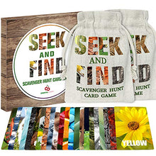 Load image into Gallery viewer, Outdoor Toys for Kids Ages 4-8 - Kids Games - Seek and Find Scavenger Hunt Card Game - Summer Fun Outside Yard Camping Activities for Family Toddlers Age 3-5 8-12
