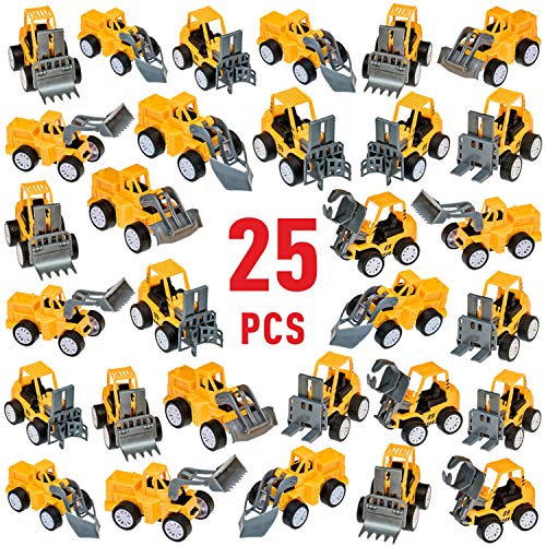 Pull Back Construction Vehicles Toy Set, Christmas Stocking Stuffers - Assortment - Cars and Trucks  Toys for kids Birthday Party Favors  Car, Vehicle, Truck for Boys Toddlers