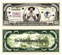 10 Pancho Villa Collectible Bills with Bonus Thanks a Million Gift Card Set