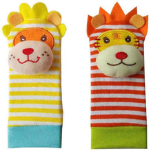 Load image into Gallery viewer, The Season Toys 4pcs Infant Baby Wrist Rattles and Foot Socks Developmental Toys

