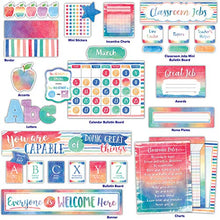 Load image into Gallery viewer, Teacher Created Resources Watercolor Classroom Kit (32405)
