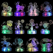 Load image into Gallery viewer, Coolplay 3 D Crystal Puzzle With Light Up Base For Adult, Constellation Series Of Aries

