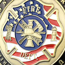 Load image into Gallery viewer, Saint Florian Volunteer Firefighters Prayer Challenge Coin
