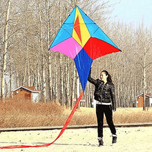 Load image into Gallery viewer, LSDRALOBBEB Kites for Kids Kites for The Beach Colorful Polaris Kites with Tails for Adults Kids,Easy-to-Fly Beginner Kites with Kite Strings and Kite Reel,for Beach Trip 928(Size:100M LINE)
