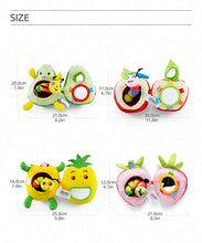 Load image into Gallery viewer, Jollybaby Baby Plush Fruit Doll Toys, Caterpillar Eating Fruit Stuffed Cartoon Snuggle Travel Activity Toy with Rattle, Gift for Infant boy &amp; Girl 3 Months+(Avocado)
