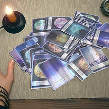 Load image into Gallery viewer, Tarot Cards Deck, Classic Fate Divination Fortune Telling Tarot Deck Board Game, Mini Hologram Paper English Divination Cards, Interactive Games are Suitable for Families
