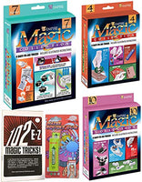 Amazing Magic Pack 12 Easy-to-Do Tricks Coin / Cards 3 Kits + EZ Book & Fun Gum Kids Squirt 5 Items