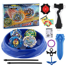 Load image into Gallery viewer, Bay Battling Top Burst | Burst Evolution Combination Series 4D | Set of 4 Fighter Gyroscope 4D Fusion Model | 2 Launcher and 1 beystadium
