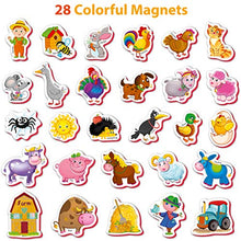 Load image into Gallery viewer, Little World Foam Refrigerator Magnets for Toddlers Age 1 - Fridge Magnets for Kids  Large Baby Magnets Toy  Set of 28 Magnetic Animals for Toddler Learning  Safe Kids Magnets for 2 3 Year Old
