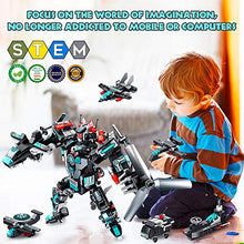 Load image into Gallery viewer, VATOS STEM Robot Building Toys, 577 PCS Construction Toys 25-in-1 STEM Toys for 6 Year Old Boys Creative Building Bricks Engineering Vehicles Blocks Kit for Kids Age 6 7 8 9 10 11 Year Old
