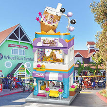 Load image into Gallery viewer, QMAN Girls Building Blocks Toy Creative Bubble Tea House Building Kit Milk-Tea Shop Street-View Bricks Toy for Girls 6-12 and Up (302 Pieces)
