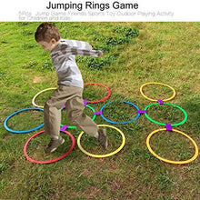 Load image into Gallery viewer, A sixx Lightweight Hopscotch Rings Game Set, Jumping Rings Game, Multi-Colored for Indoor Use Outdoor Use
